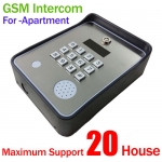 GSM intercom for apartment,maximum 20 houses
