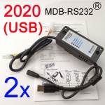 2 sets 2020 version MDB-RS232 Adapter box (USB)